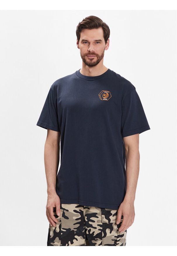 DC Shoes T-Shirt Quality Goods ADYZT05235 Granatowy Relaxed Fit. Kolor: niebieski. Materiał: bawełna