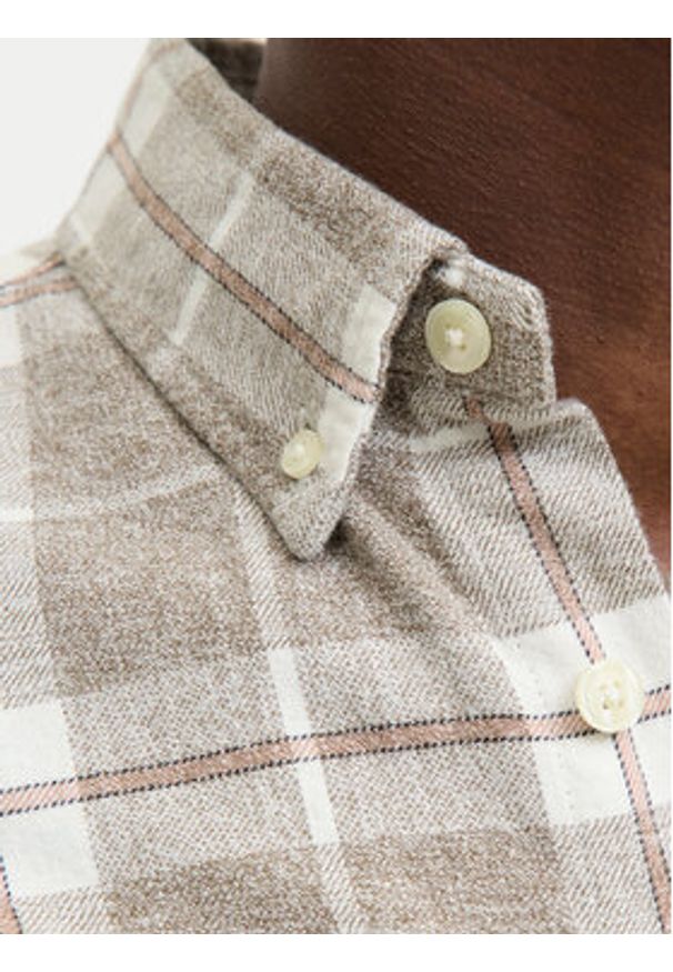 Jack & Jones Koszula Blubrook 12282354 Beżowy Regular Fit. Kolor: beżowy. Materiał: bawełna