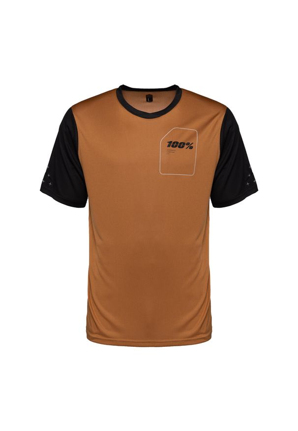 Koszulka rowerowa męska 100% Ridecamp Jersey SS. Kolor: pomarańczowy. Materiał: jersey. Sport: kolarstwo