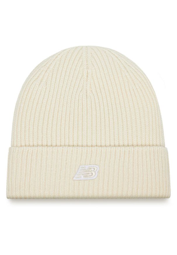 New Balance Czapka Winter Watchman Beanie Patch V3.0 LAH53008PEF Beżowy. Kolor: beżowy. Materiał: akryl, materiał