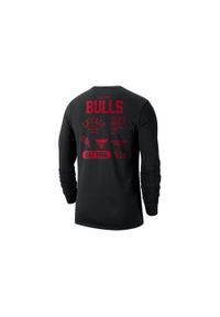 Koszulka sportowa męska Nike Nba Chicago Bulls Courtside. Kolor: czarny. Długość rękawa: długi rękaw. Długość: długie