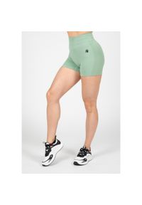 GORILLA WEAR - Whitney Bezszwowe Szorty - Zielony. Kolor: zielony. Sport: fitness
