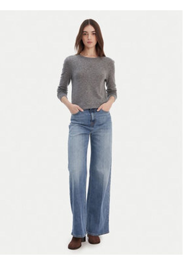 United Colors of Benetton - United Colors Of Benetton Sweter 1002D1K01 Szary Regular Fit. Kolor: szary. Materiał: wełna