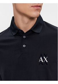 Armani Exchange Polo 3DZFSA ZJ9AZ 1583 Granatowy Regular Fit. Typ kołnierza: polo. Kolor: niebieski. Materiał: bawełna