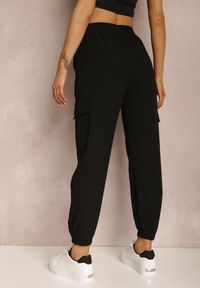 Renee - Czarne Spodnie Argeope. Kolor: czarny. Materiał: tkanina. Wzór: gładki #4