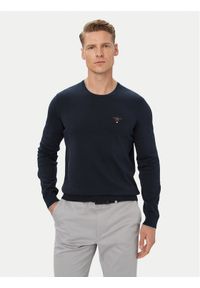 Aeronautica Militare Sweter 262MA1631UL00506 Granatowy Regular Fit. Kolor: niebieski. Materiał: bawełna #1