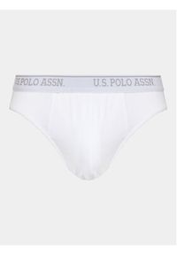 U.S. Polo Assn. Komplet 3 par slipów 83057 Biały. Kolor: biały. Materiał: bawełna