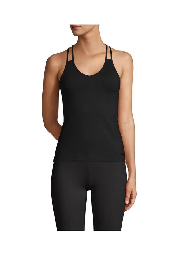 CASALL - Koszulka Casal V-Neck Racerback Sportowa Damska Oddychająca do Jogi. Kolor: czarny. Sport: joga i pilates