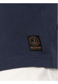 Deus Ex Machina T-Shirt Plain Naval DMF221359 Granatowy Boxy Fit. Kolor: niebieski. Materiał: bawełna #3