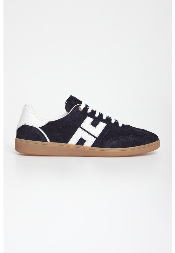 Elisabetta Franchi - Sneakersy damskie skórzane ELISABETTA FRANCHI. Materiał: skóra