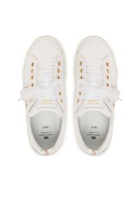 Elisabetta Franchi Sneakersy F4A9-E0528-1256 D Biały. Kolor: biały. Materiał: skóra #4