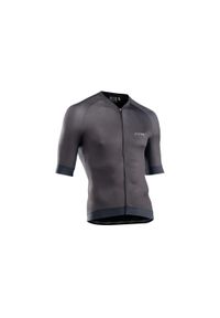Koszulka rowerowa męska NORTHWAVE FAST Jersey czarna. Kolor: czarny. Materiał: jersey #1