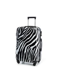 Wittchen - Zestaw walizek z ABS-u w zwierzęcy wzór biało-czarny. Kolor: czarny, biały, wielokolorowy. Materiał: guma. Wzór: motyw zwierzęcy #8