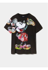 Desigual T-Shirt MONSIEUR CHRISTIAN LACROIX Mickey 24SWTKAR Czarny Regular Fit. Kolor: czarny. Materiał: bawełna #4