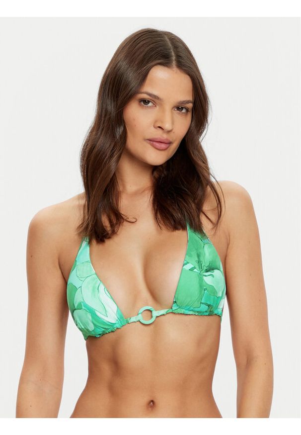 Seafolly Góra od bikini Secret Garden 31412-220 Zielony. Kolor: zielony. Materiał: syntetyk