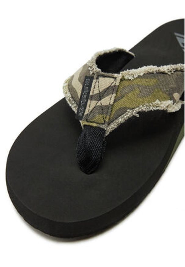 Quiksilver Japonki AQYL100047 Zielony. Kolor: zielony. Materiał: materiał