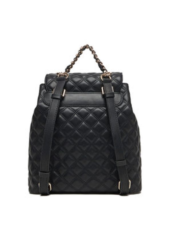 Guess Plecak Giully II HWQG96 73330 Czarny. Kolor: czarny. Materiał: skóra
