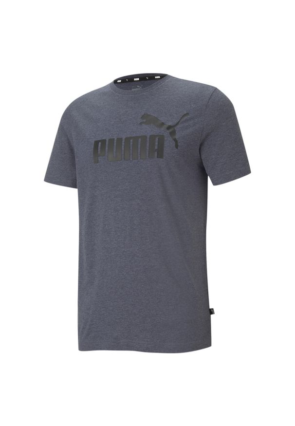 T-shirt z krótkim rękawem męski Puma ESS HEATHER. Kolor: niebieski. Materiał: materiał. Długość rękawa: krótki rękaw. Długość: krótkie