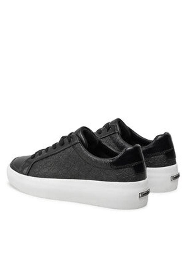 Calvin Klein Sneakersy Vulc HW0HW02212 Czarny. Kolor: czarny. Materiał: skóra