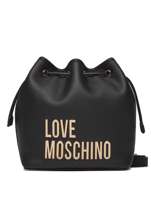 Love Moschino - LOVE MOSCHINO Torebka JC4189PP0HKD0000 Czarny. Kolor: czarny. Materiał: skórzane
