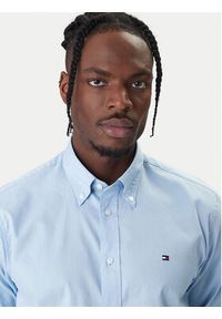 TOMMY HILFIGER - Tommy Hilfiger Koszula MW0MW40529 Błękitny Regular Fit. Kolor: niebieski. Materiał: bawełna #5