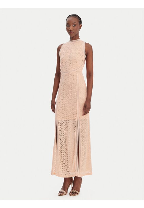 Guess Sukienka letnia W6GK16 K2953 Pomarańczowy Slim Fit. Kolor: pomarańczowy. Materiał: syntetyk. Sezon: lato