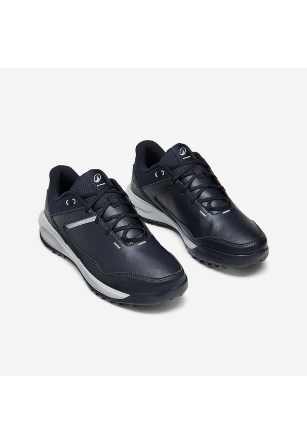 INESIS - Buty do golfa wodoodporne Inesis MW500. Kolor: czarny, niebieski, szary, wielokolorowy. Materiał: kauczuk. Szerokość cholewki: normalna. Sport: golf