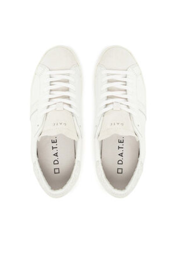 D.A.T.E. Sneakersy Hill Low Calf W431-HL-CA Biały. Kolor: biały. Materiał: skóra