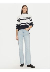 U.S. Polo Assn. Sweter WUP1099 Granatowy Relaxed Fit. Typ kołnierza: polo. Kolor: niebieski. Materiał: bawełna #5