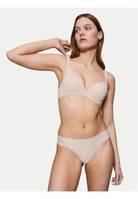 Triumph Biustonosz z fiszbiną Body Make Up Illusion 10217848 Beżowy. Kolor: beżowy. Materiał: syntetyk #3