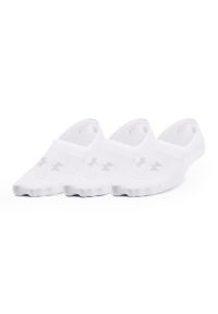 Skarpety treningowe damskie Under Armour Breathe Lite Ultra Low 3P. Kolor: biały
