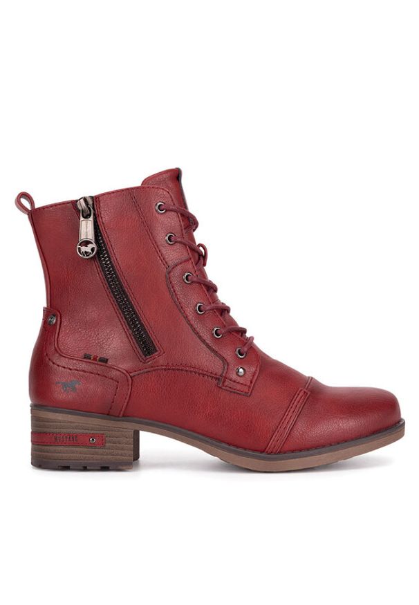 Mustang Botki 1229-513 Czerwony. Kolor: czerwony. Materiał: materiał