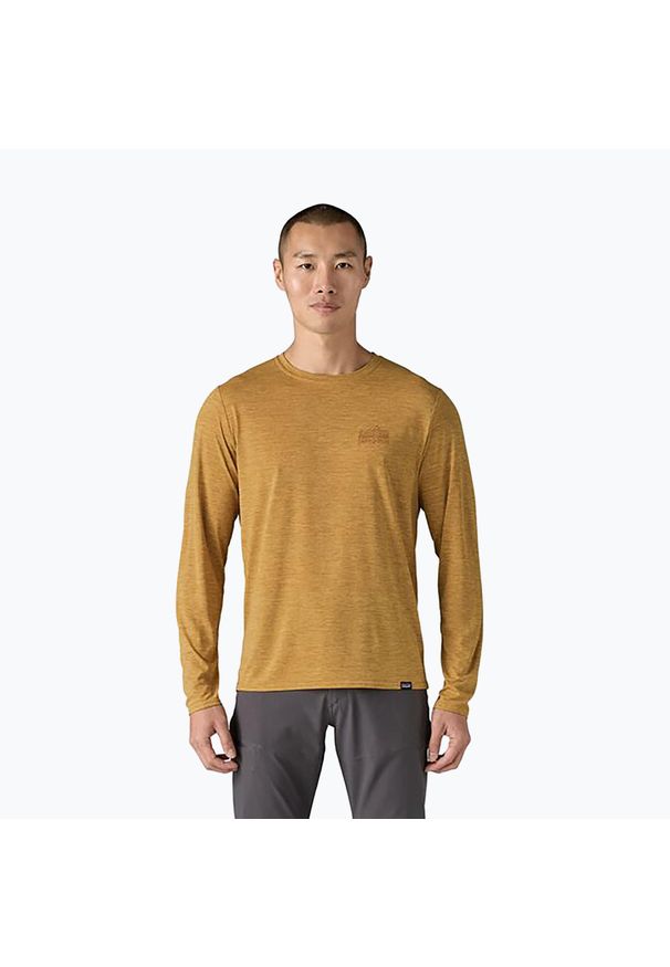 Longsleeve męski Patagonia Cap Cool Daily Graphic Shirt. Kolor: pomarańczowy. Długość rękawa: długi rękaw