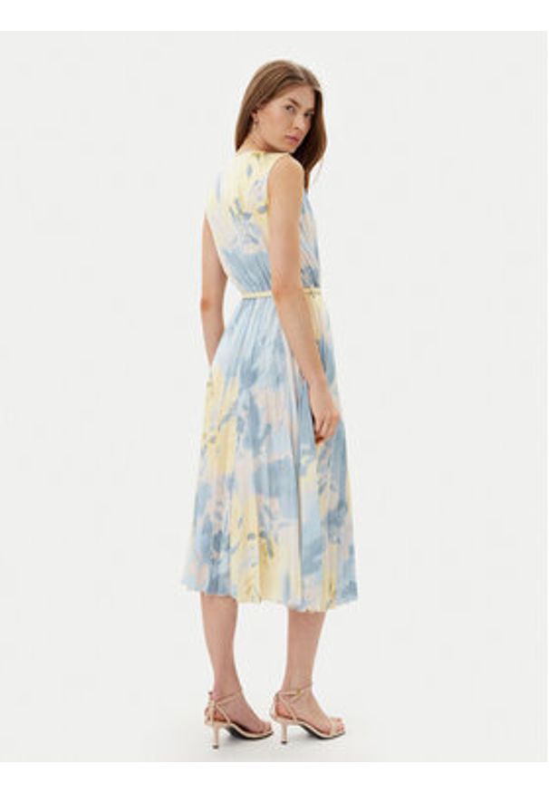 Rinascimento Sukienka koktajlowa CFC0123546003 Kolorowy Regular Fit. Materiał: syntetyk. Wzór: kolorowy. Styl: wizytowy