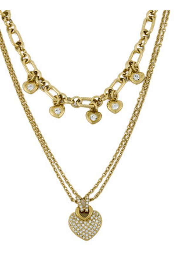 Guess Naszyjnik JUBN05 208JW Złoty. Materiał: metalowe. Kolor: złoty