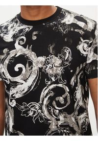 Versace Jeans Couture T-Shirt 76GAH6S0 Czarny Regular Fit. Kolor: czarny. Materiał: bawełna
