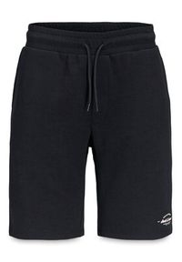 Jack & Jones Szorty sportowe Gordon Brandon 12292136 Czarny Regular Fit. Kolor: czarny. Materiał: bawełna. Styl: sportowy #7