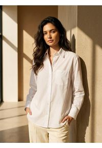 Sinsay - Bawełniana koszula - biały. Kolor: biały. Materiał: bawełna #1