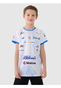 4f - 4F Koszulka meczowa replika domowa z sezonu 2024/2025 dziecięca 4F x Ślepsk Malow Suwałki - multikolor 134/140 (8-10 lat). Okazja: do domu. Kolor: wielokolorowy. Materiał: dzianina, włókno, materiał, syntetyk. Wzór: gładki, ze splotem. Sezon: lato. Styl: klasyczny, sportowy
