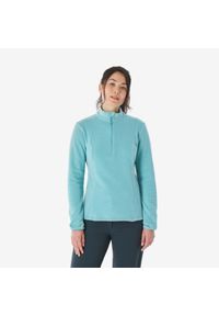 quechua - Polar turystyczny damski Quechua MH100. Typ kołnierza: kołnierzyk stójkowy. Materiał: materiał. Sport: turystyka piesza