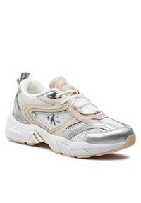 Calvin Klein Jeans Sneakersy Retro Tennis Low Lace Mh Ml Mr YW0YW01381 Biały. Kolor: biały #4