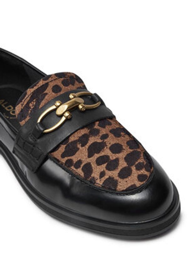 Aldo Loafersy Bissom 13838572 Brązowy. Kolor: brązowy. Materiał: skóra, lakier