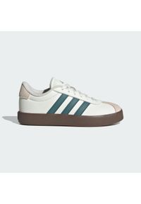 Adidas - Buty VL Court 3.0 Kids. Kolor: niebieski, wielokolorowy, biały. Materiał: zamsz, materiał. Sport: turystyka piesza