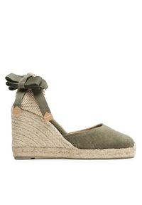 Castañer Espadryle Carina/8/002 021642-414 Zielony. Kolor: zielony. Materiał: materiał