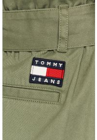 Tommy Jeans - Spódnica jeansowa. Okazja: na co dzień. Kolor: brązowy. Materiał: bawełna, denim. Wzór: gładki. Styl: casual #3