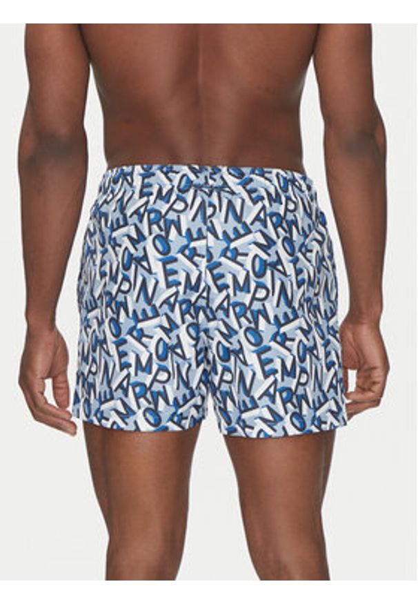 Emporio Armani Underwear Szorty kąpielowe EM000583 AF12337 F9026 Niebieski Regular Fit. Kolor: niebieski. Materiał: syntetyk