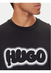 Hugo - HUGO T-Shirt Nulibax 50549155 Czarny Regular Fit. Kolor: czarny. Materiał: bawełna #5