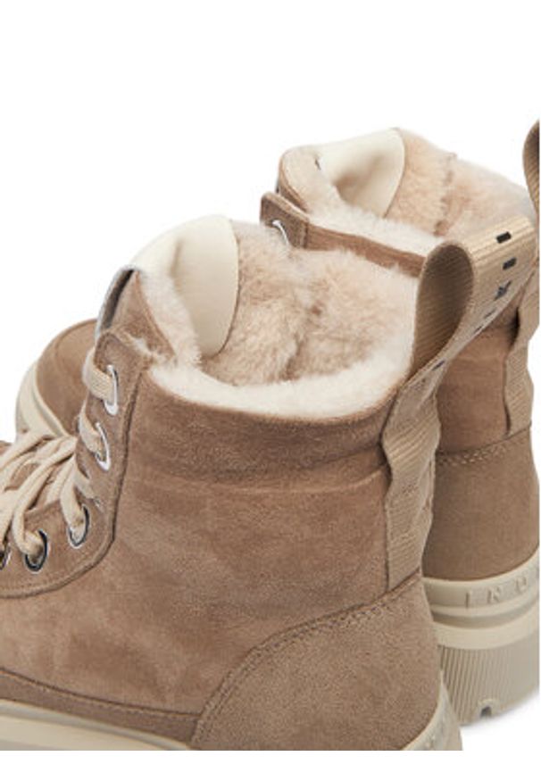 Inuikii Trzewiki Matilda Shearling 1002.002.0012 Beżowy. Kolor: beżowy. Materiał: zamsz, skóra
