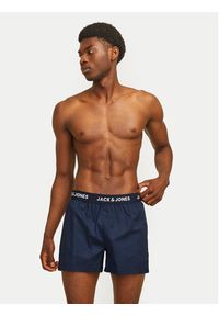 Jack & Jones - Jack&Jones Komplet 3 par bokserek Jackson 12263654 Granatowy. Kolor: niebieski. Materiał: bawełna #6