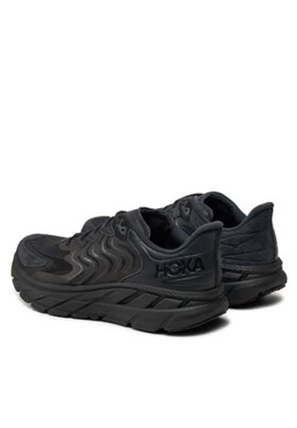 HOKA - Hoka Sneakersy Clifton LS 1141550 Czarny. Kolor: czarny. Materiał: zamsz, skóra